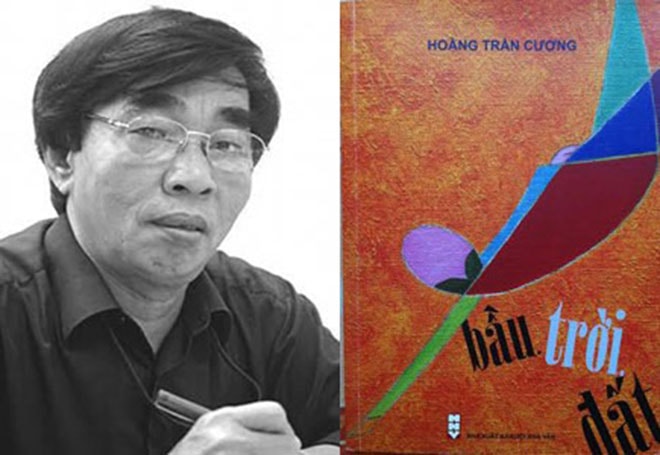Nhà thơ Hoàng Trần Cương và một tác phẩm thơ của ông.